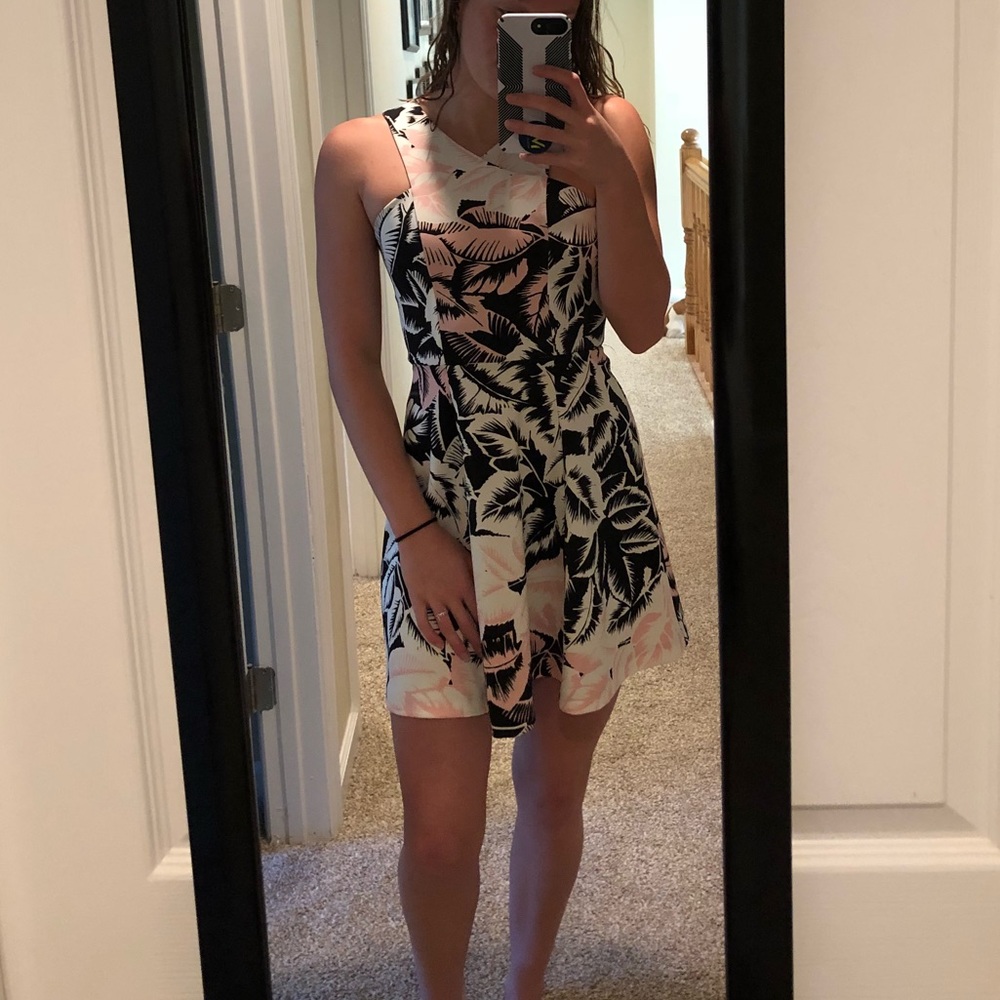 express floral dress: size 2